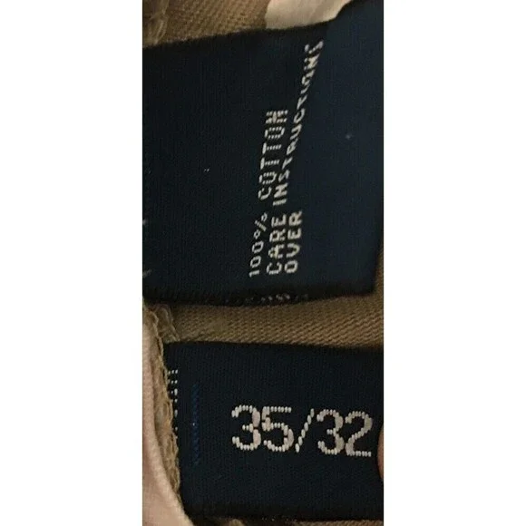 Polo Ralph Lauren Pants Men's Size 35 / 32 Beige Khaki 100% Cotton 35x32 New NWT